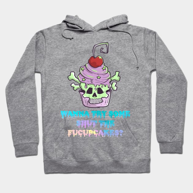 Pastel Goth Cupcake Meme Kawaii Gothic Sarcastic Eboy Egirl Hoodie by TellingTales